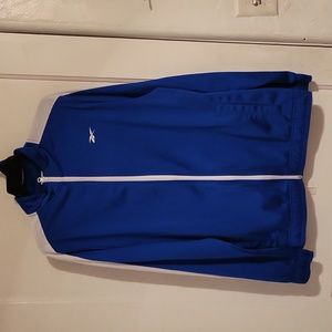 Blue reebok zip up size M